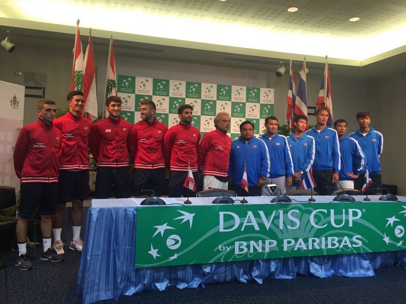 Tennis National Team is competing this weekend against Bangkok for the Finals of the Davis Cup 2018